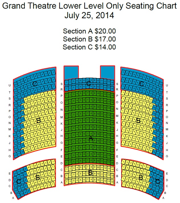 The Grand Theater At Foxwoods Seating Chart